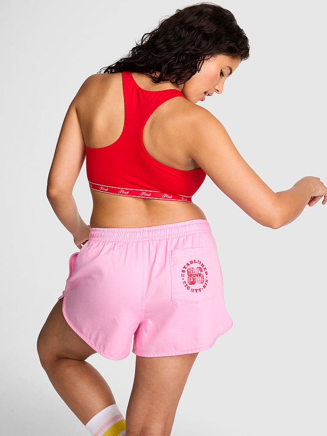 vs Pink Dorm Lounge Shorts Pink Lollipop 2 of 4 