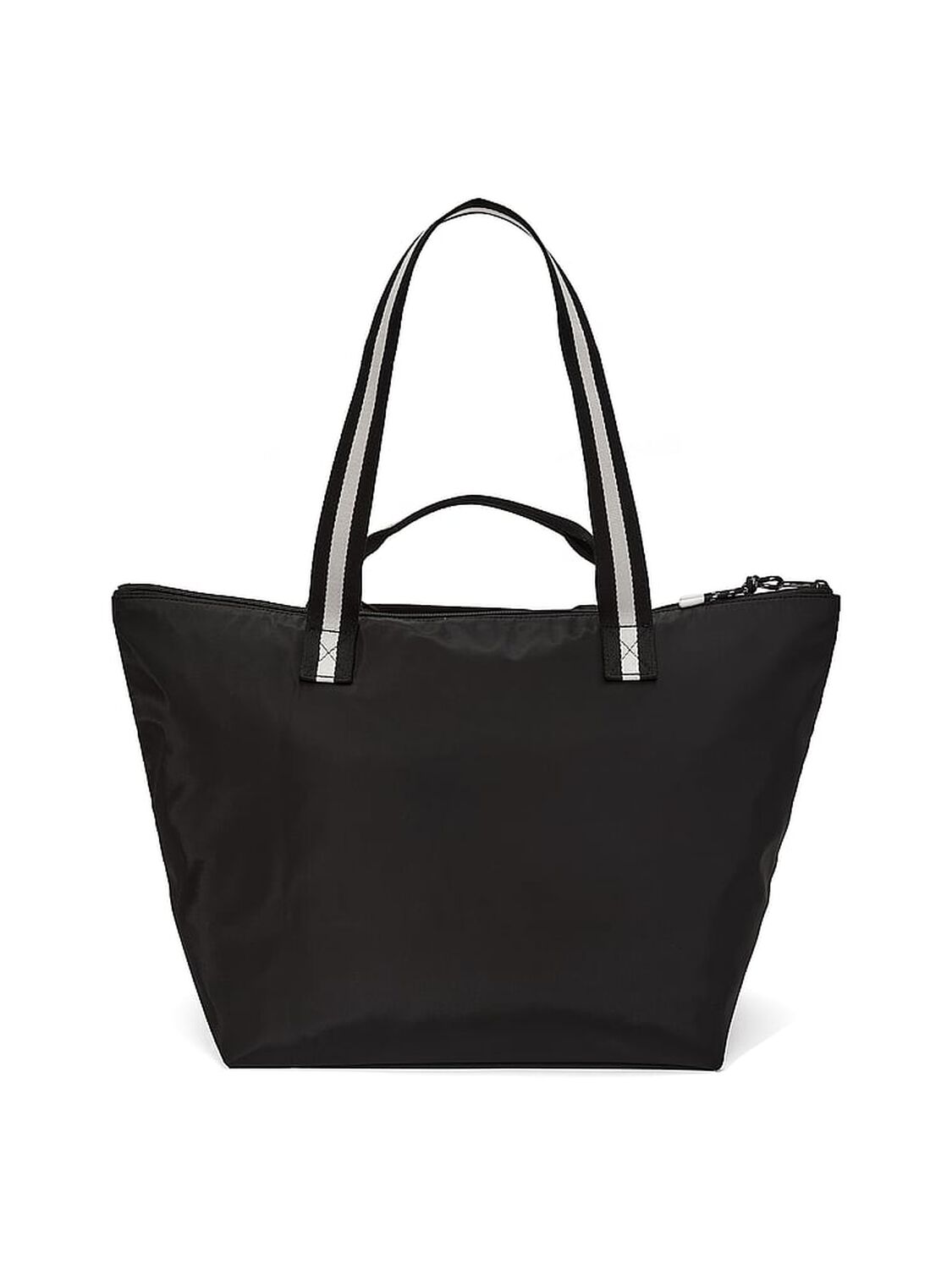 vs Pink Nylon Tote Bag Pure Black 2 of 4 