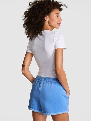 Ivy Fleece Rolled Hem Shorts