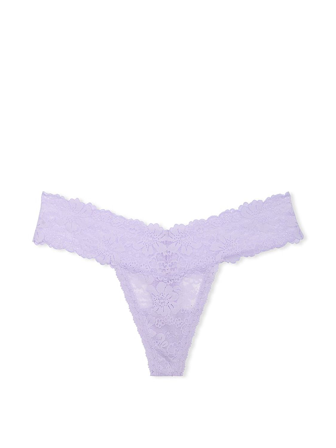 vs Pink Wink Lace Thong Panty Purple Cloud 3 of 3 