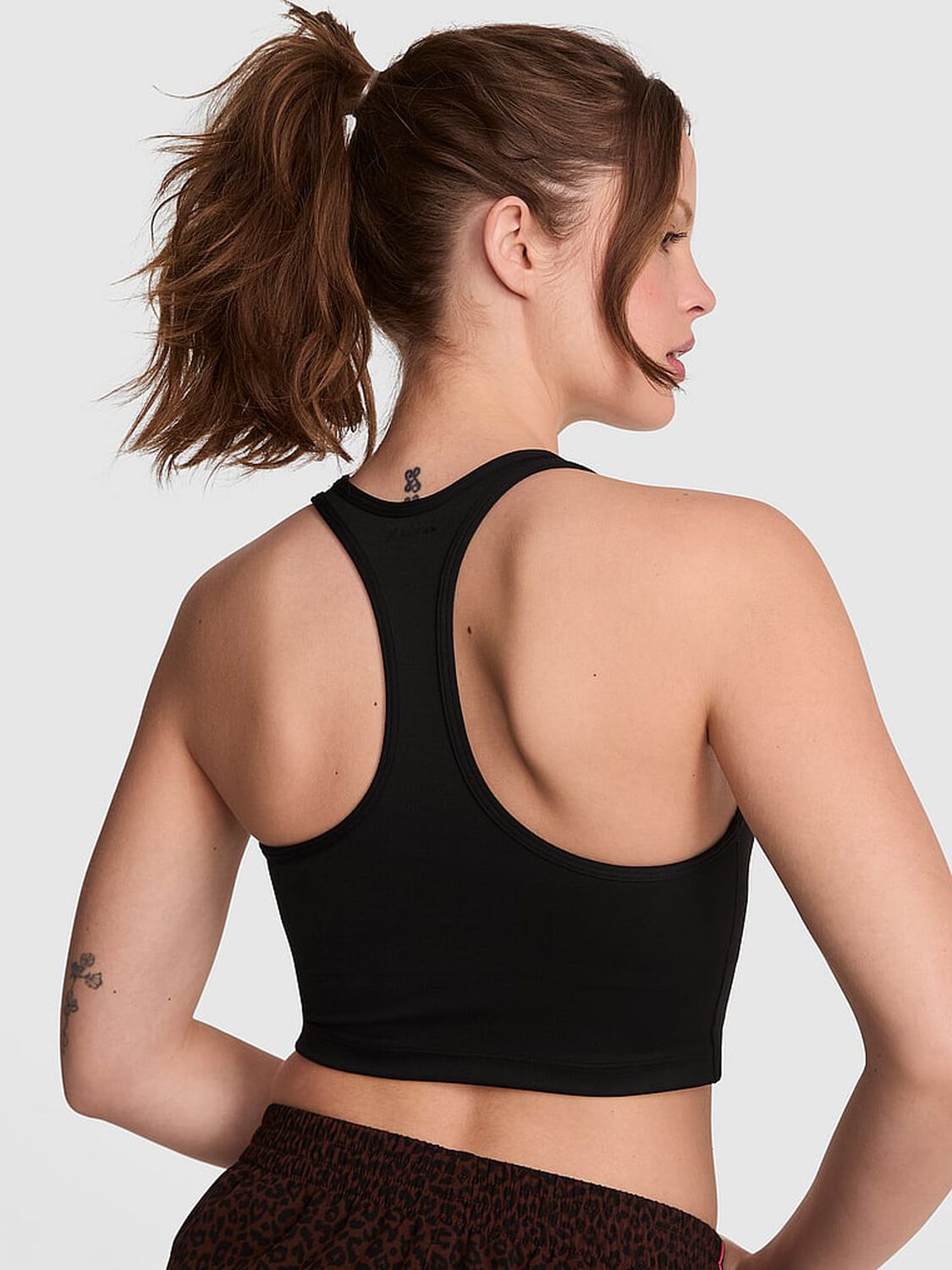 vs Pink Relay Racerback Tank Top Pure Black 2 of 3 