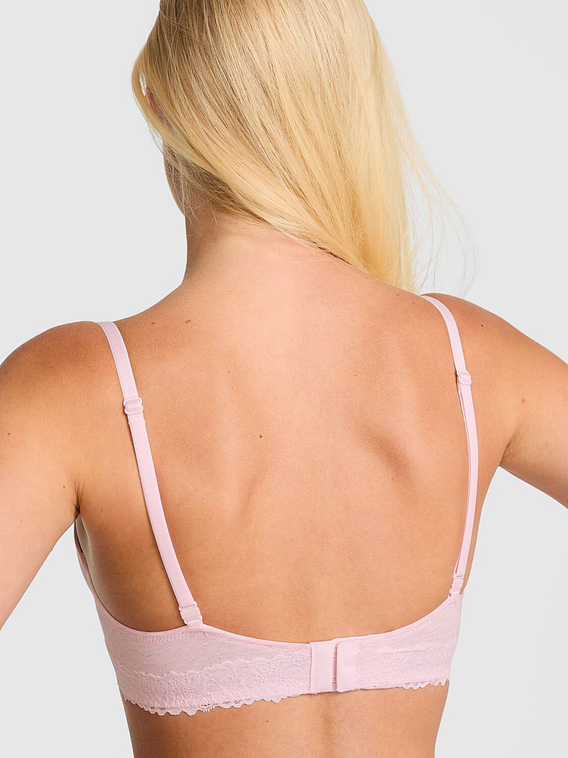 vs Pink Wear Everywhere&trade; Push-Up Bra Heather Petal Pink 2 of 3 