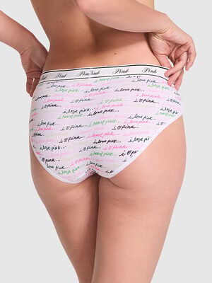 Logo Cotton Hiphugger Panty