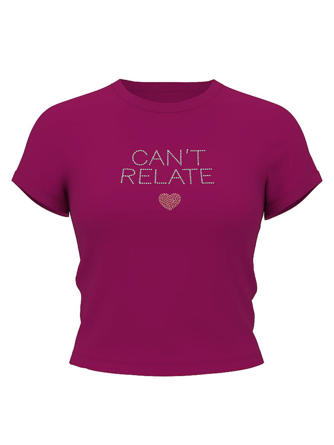 vs Pink Retro Cotton Tee Magenta Rose Vday 3 of 3 