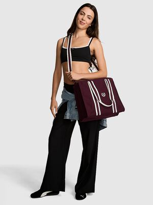 Crossbody Canvas Tote Bag