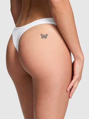 Cotton High-Leg Thong Panty