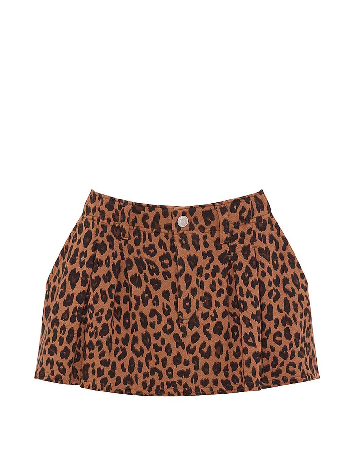 vs Pink Campus Fleece&trade; Pleated Skort Leopard 3 of 3 