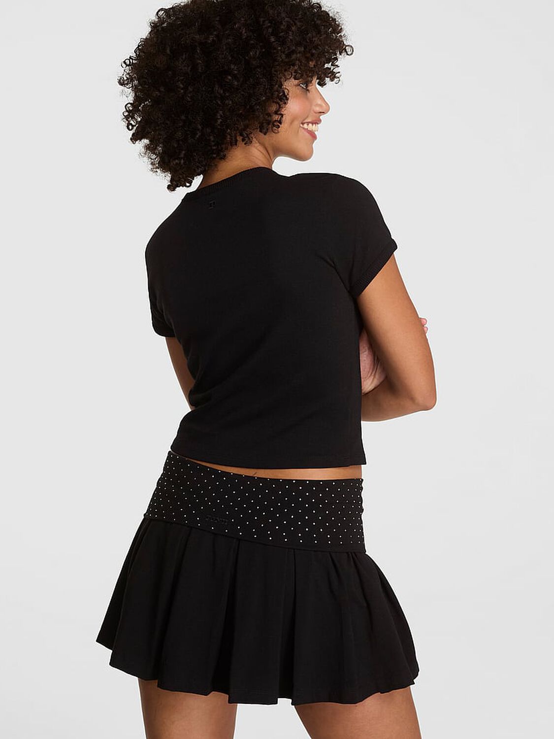 vs Pink Retro Cotton Tee Pure Black Gameday 2 of 2 