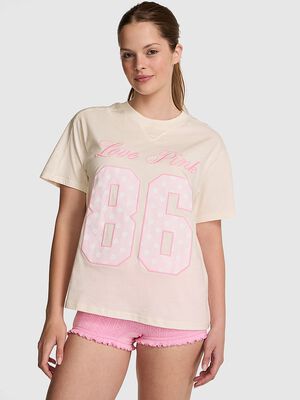 Campus Cotton&trade; V-Stitch Crewneck Boxy Tee