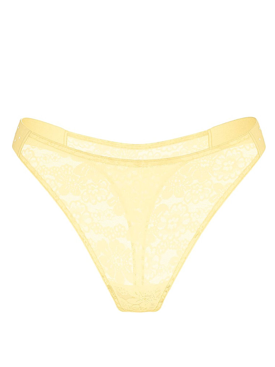 vs Pink Wink Bling Lace High-Leg Thong Panty Mellow Yellow 3 of 3 