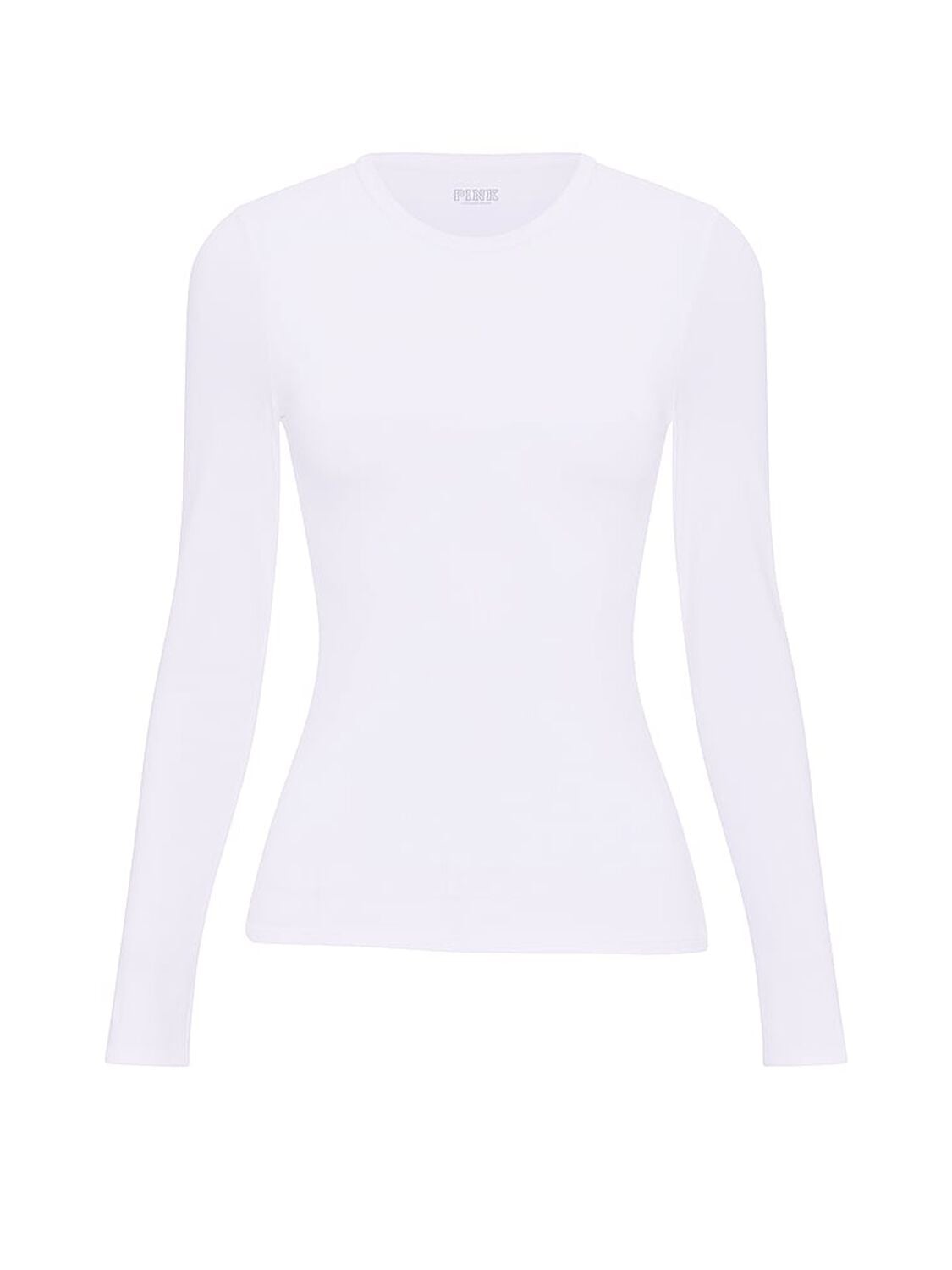 pink Pink PINK Base Stretch&trade; Long-Sleeve Tee Vs White 3 of 3 