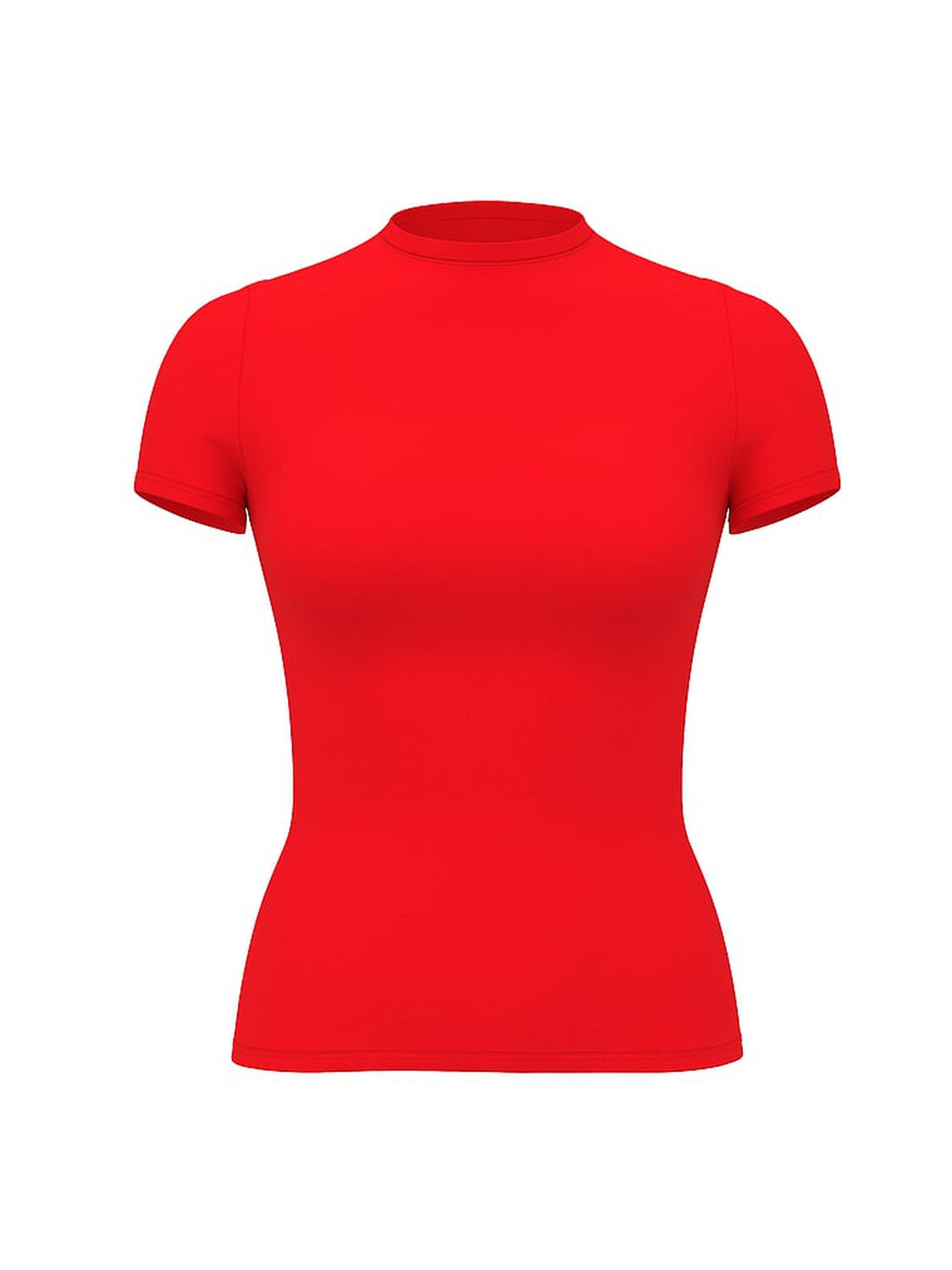 vs Pink Base Stretch Short-Sleeve Tee Bright Vermillion 3 of 3 