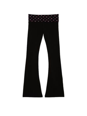 All-Day Cotton Foldover Flare Leggings