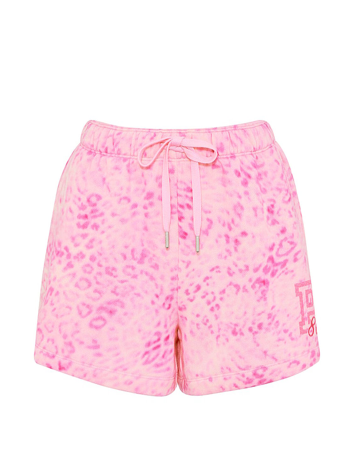 vs Pink Campus Fleece&trade; Roll-Down Shorts Pink Leopard 3 of 3 