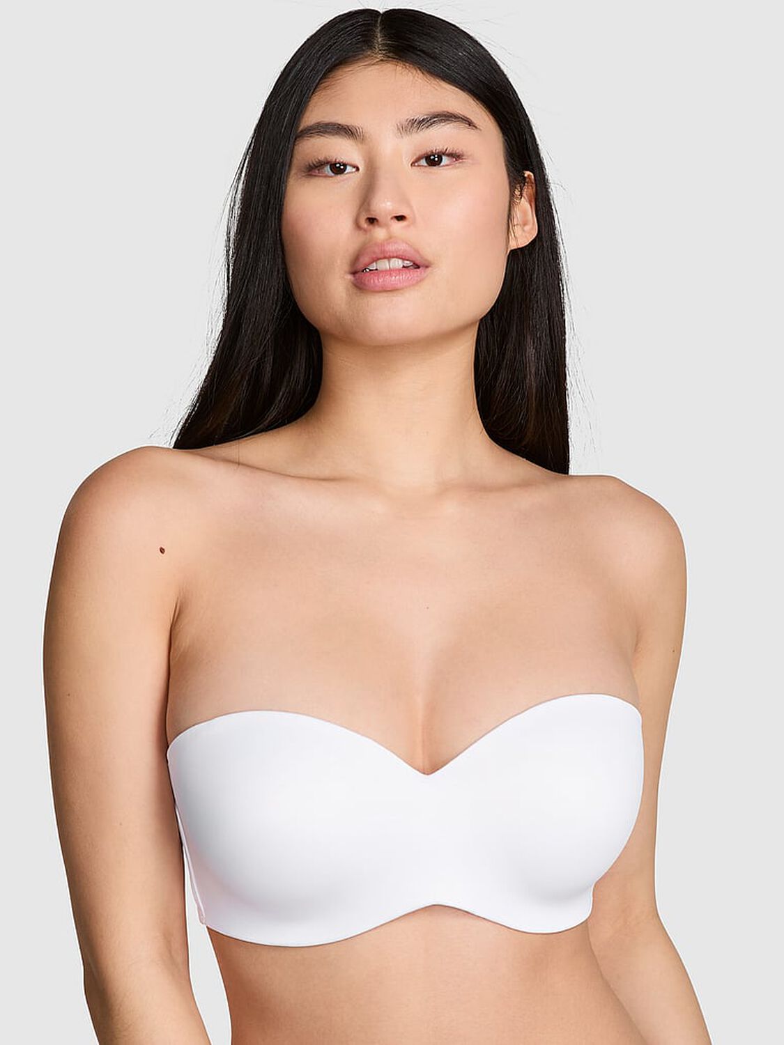 pink Pink Wear Everywhere Wear Everywhere Lightly Lined Strapless Bra White 1 of 3 