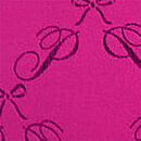 No-Show Cheeky Panty, Pink Script P Bow, swatch