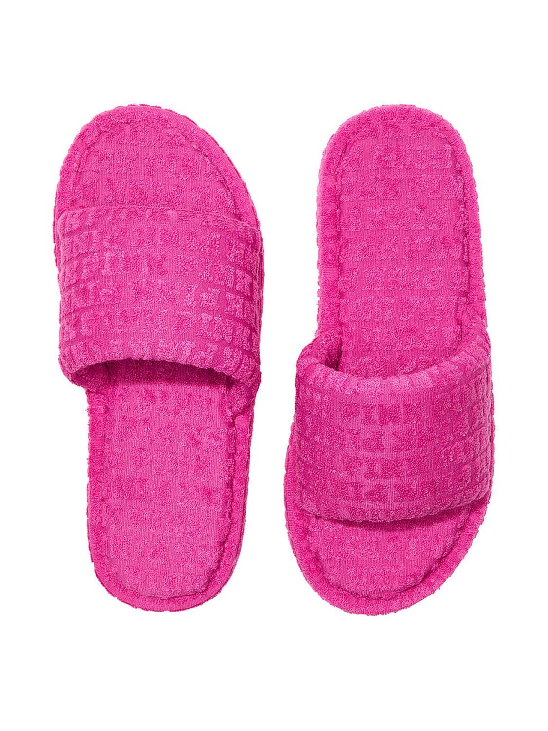vs Pink Terry Slides Pink Fire 1 of 2 