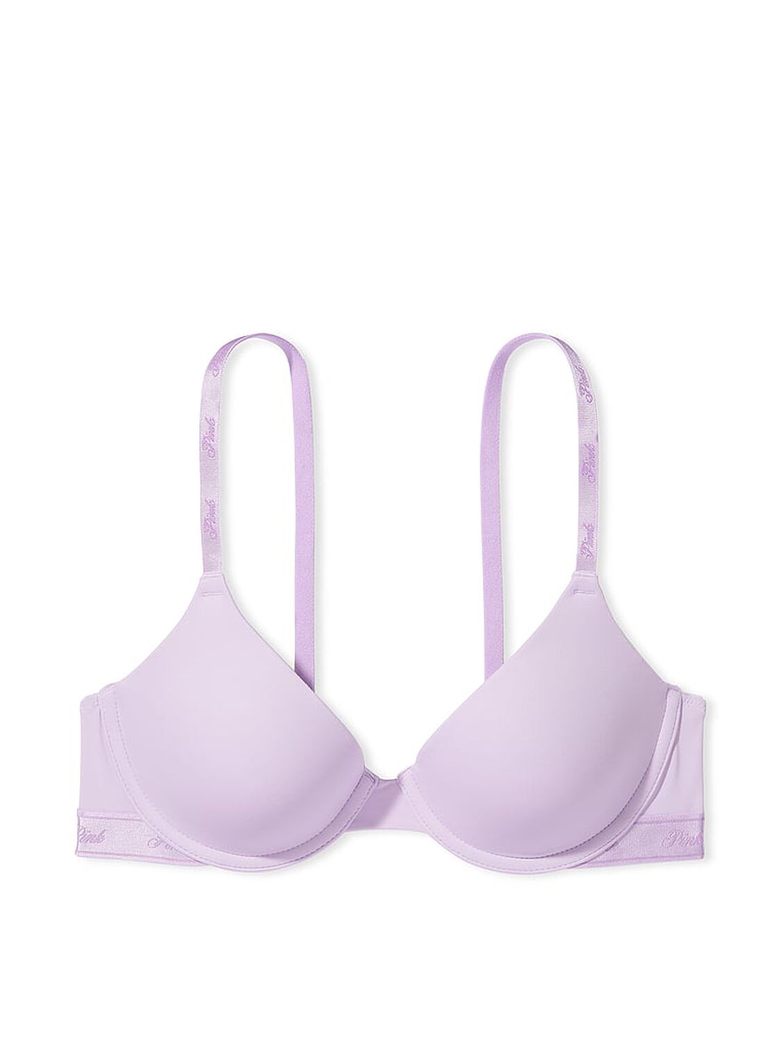 vs Pink Wear Everywhere Wear Everywhere Lightly Lined T-Shirt Bra Pastel Lilac 3 of 3 