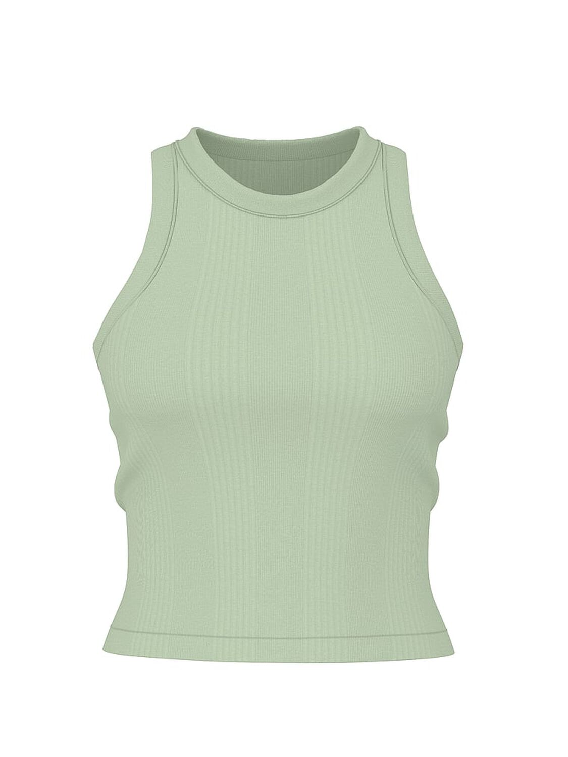 vs Pink Multi Rib Tank Top Green Garden 3 of 4 