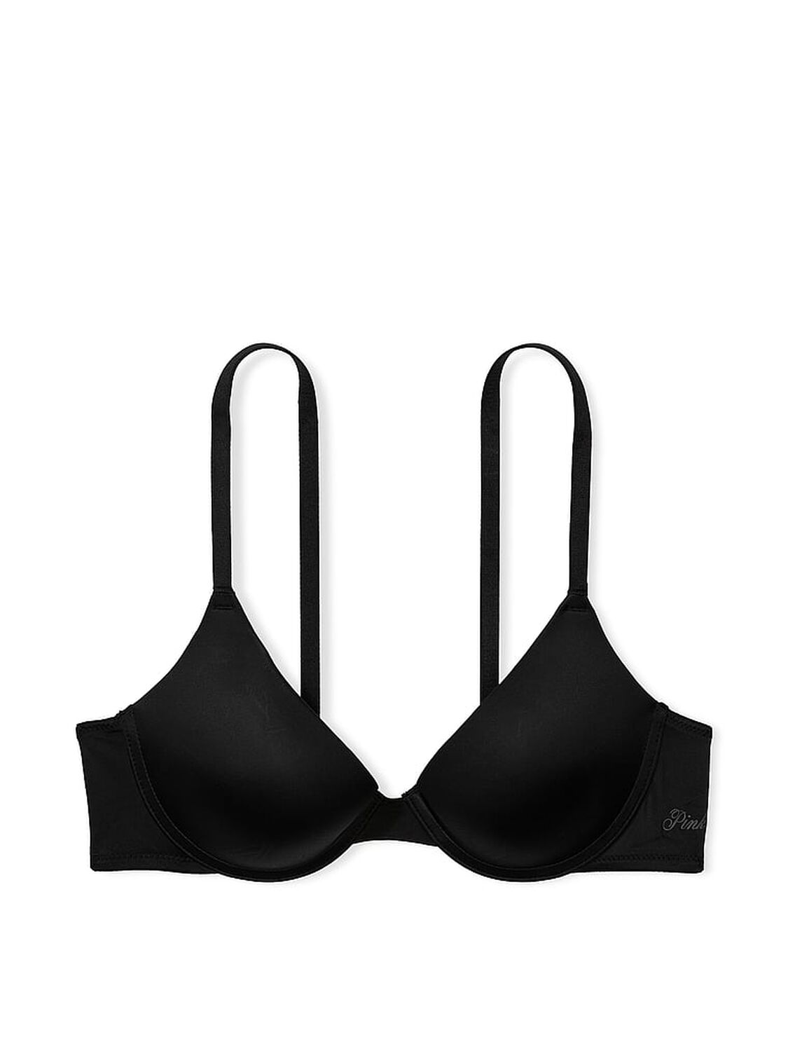 vs Pink Wear Everywhere Wear Everywhere Push-Up Bra Black 3 of 3 