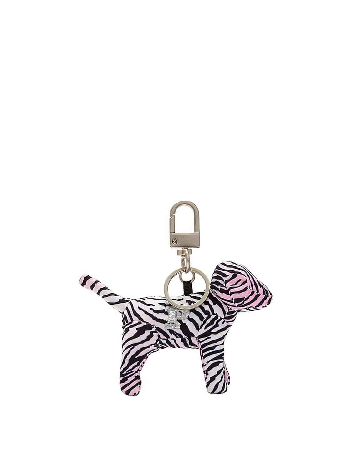pink Pink PINK Micro Dog&trade; Keychain Charm Pink Zebra 2 of 2 