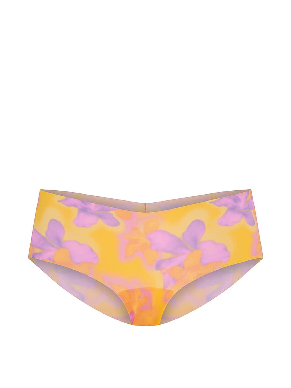 vs Pink No-Show Cheeky Panty Yellow Hibiscus Floral Print 3 of 3 