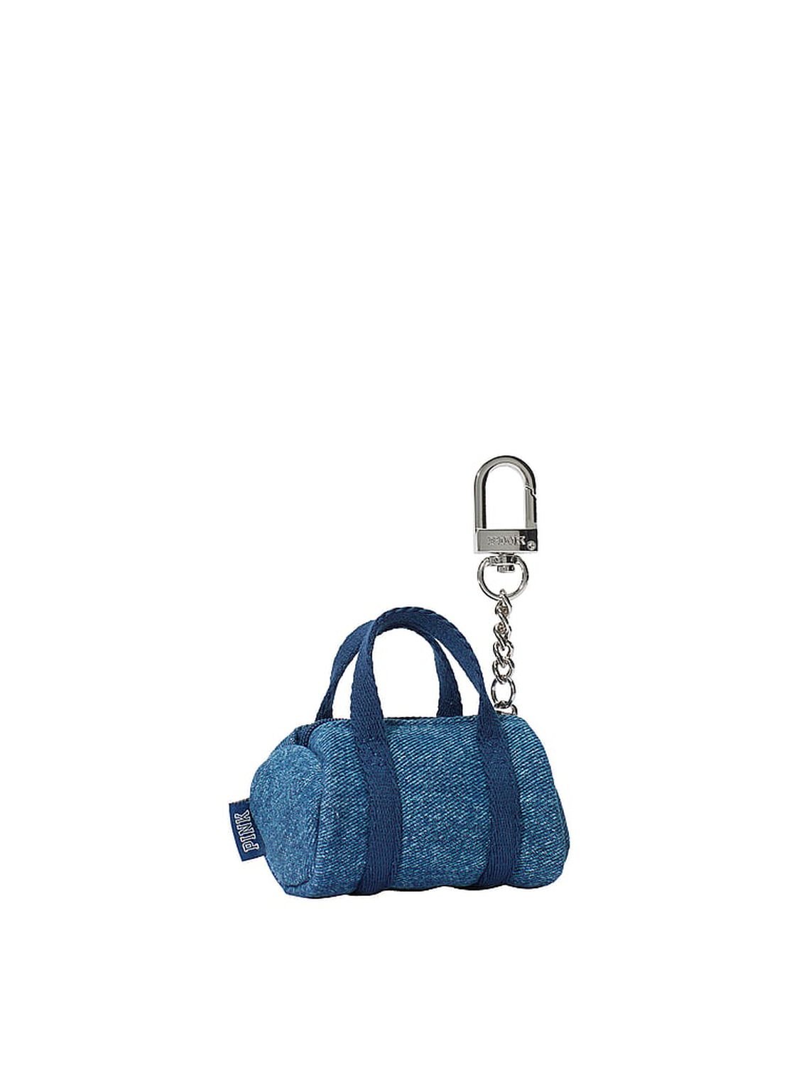 vs Pink Mini Duffle Keychain Charm Denim 2 of 2 