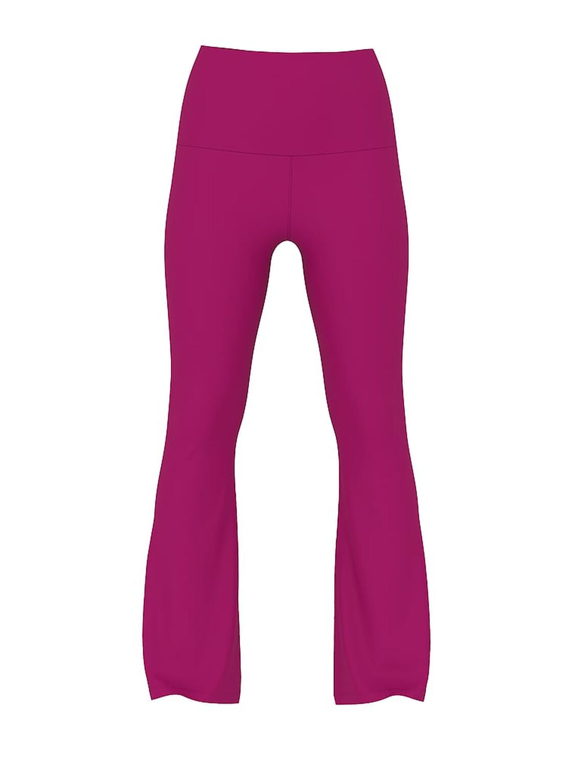 vs Pink All-Day Cotton Foldover Flare Leggings Magenta Rose Vday 3 of 4 