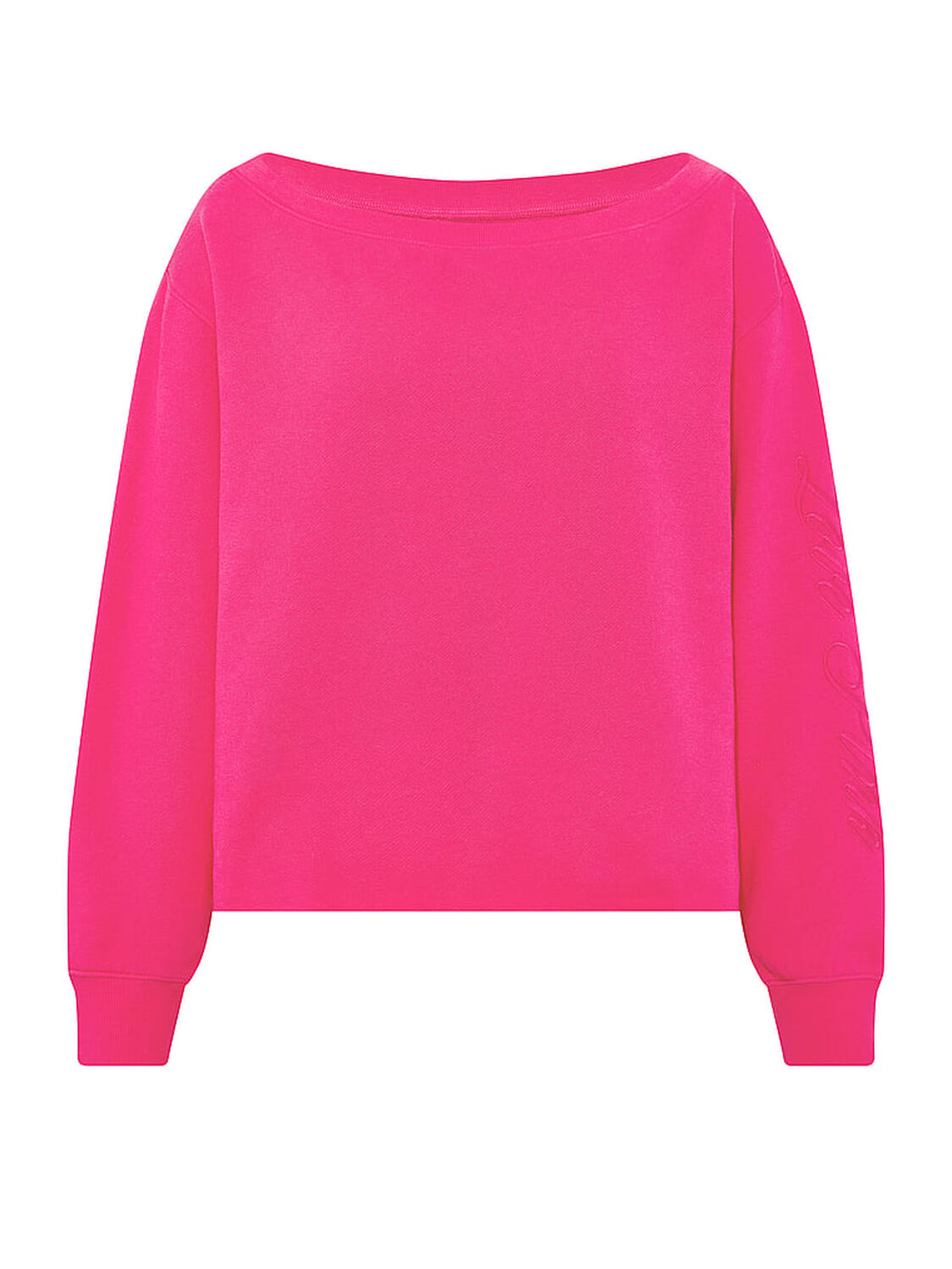 vs Pink Campus Fleece&trade; Rib Off-The-Shoulder Sweatshirt Ot Stuff 3 of 3 