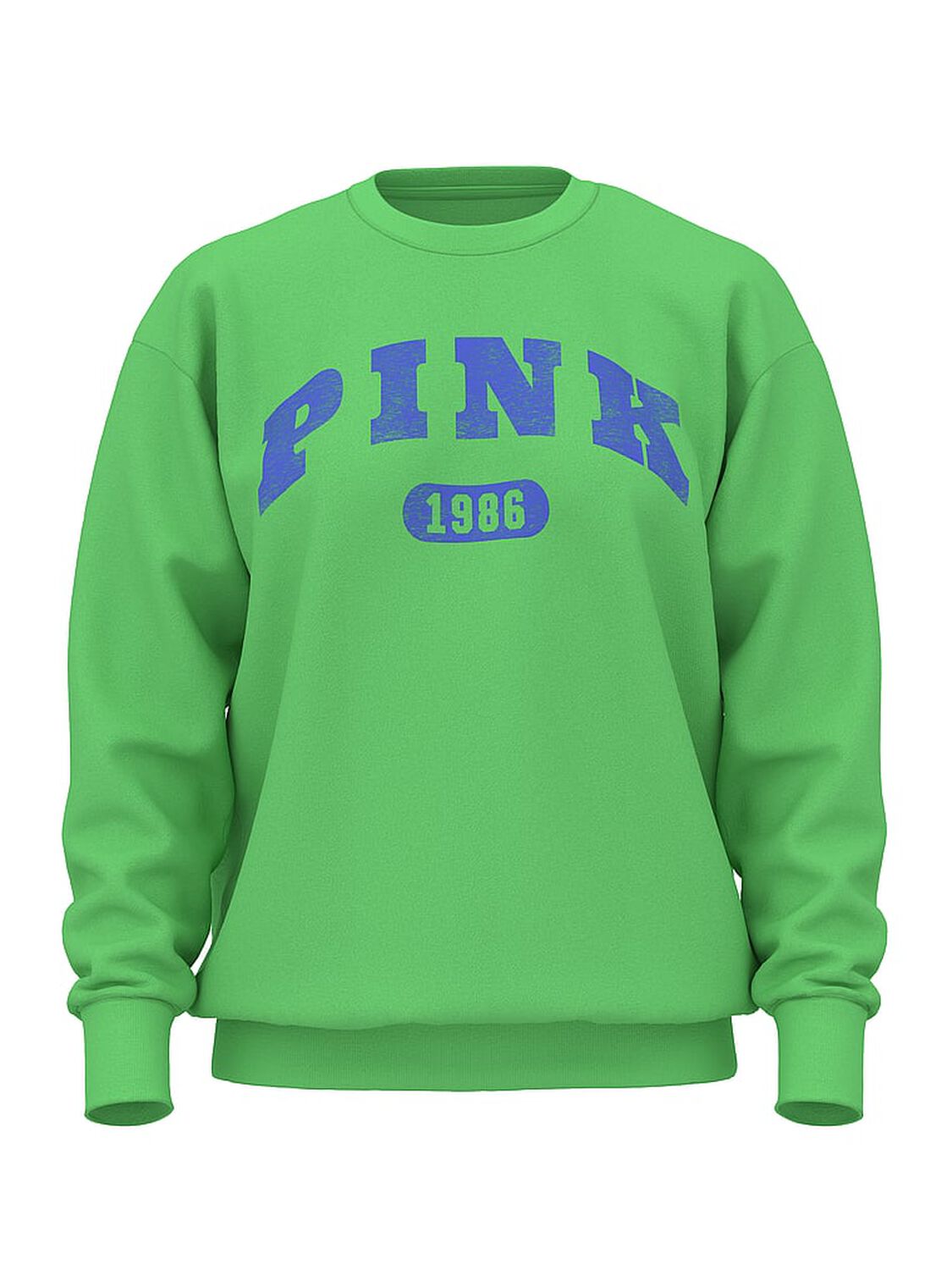 vs Pink Ivy Fleece Oversized Crew Sweatshirt Pale Petal Dip Dye 3 of 3 