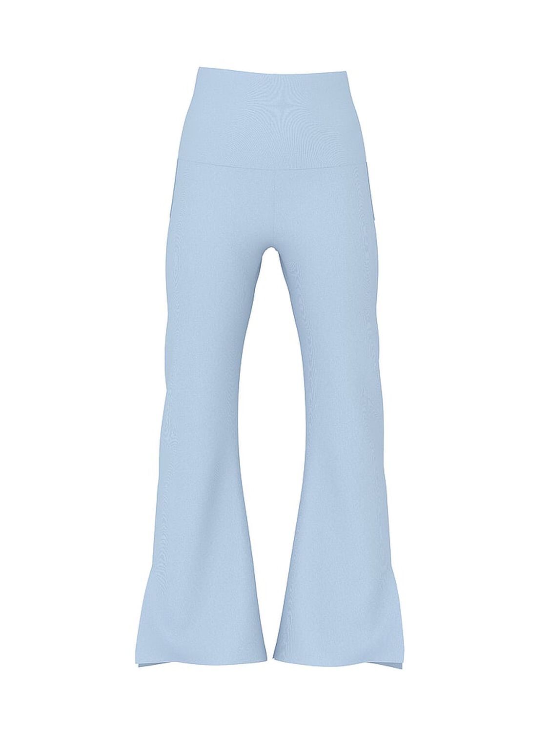 vs Pink Ivy Fleece Foldover Flare Sweatpants Icy Blue 3 of 3 