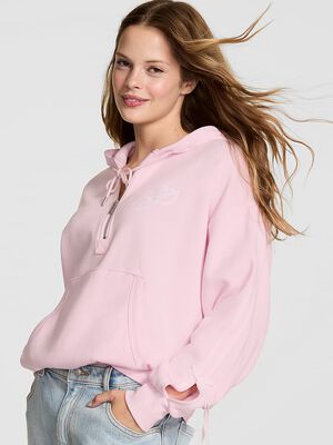 Ivy Fleece Campus Half-Zip Hoodie