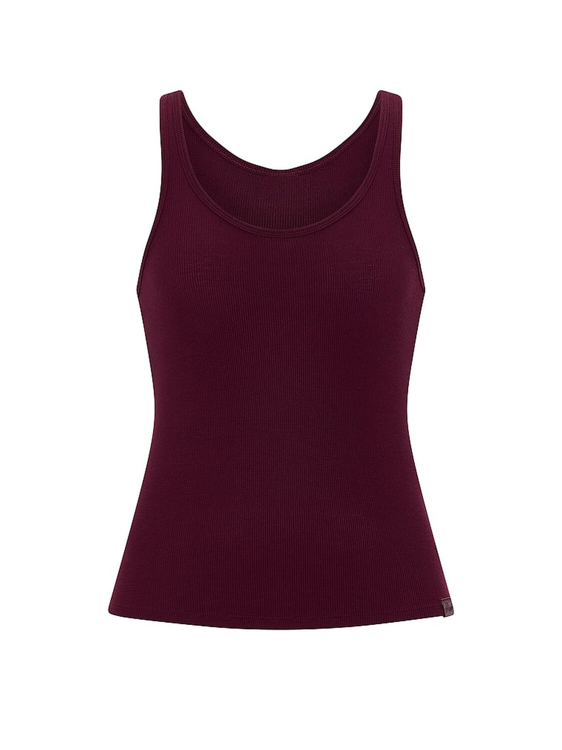 vs Pink Relaxed Rib Boyfriend Tank Top Wild Rose 3 of 3 