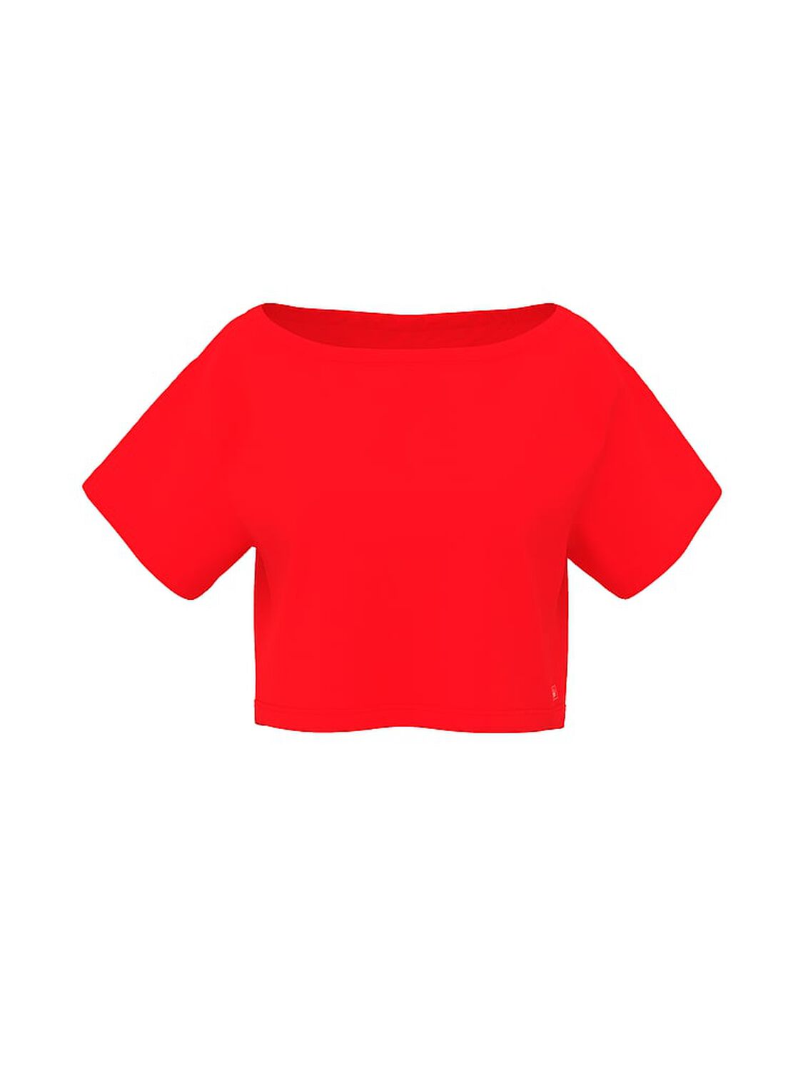 vs Pink Slouchy Cropped Sleepshirt Bright Vermillion 3 of 3 