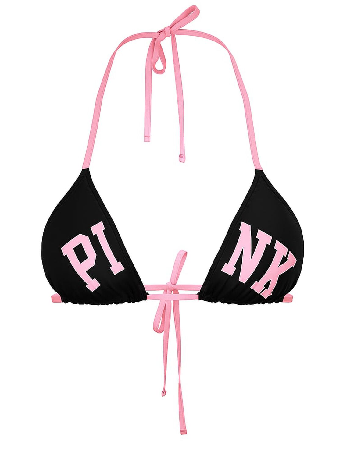 vs Pink Triangle String Bikini Top Limited Edition Black 3 of 3 