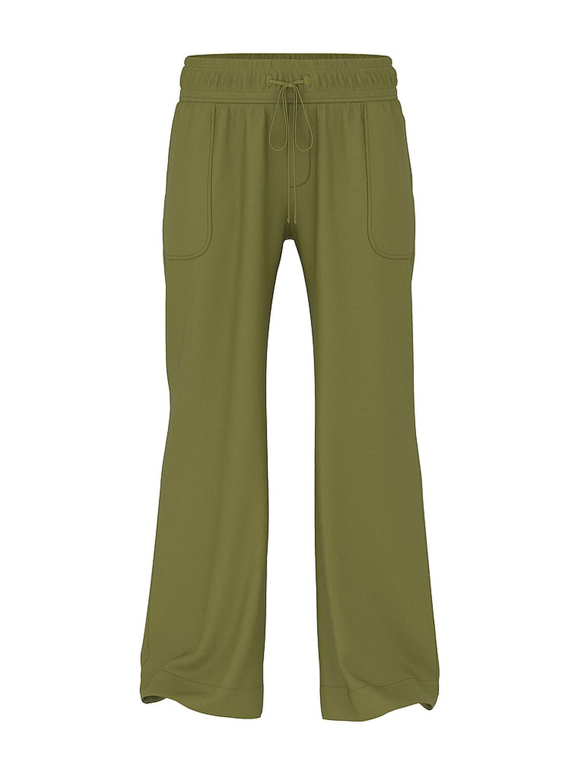 vs Pink Everyday Easy Wide-Leg Pants Olive Shade 3 of 3 