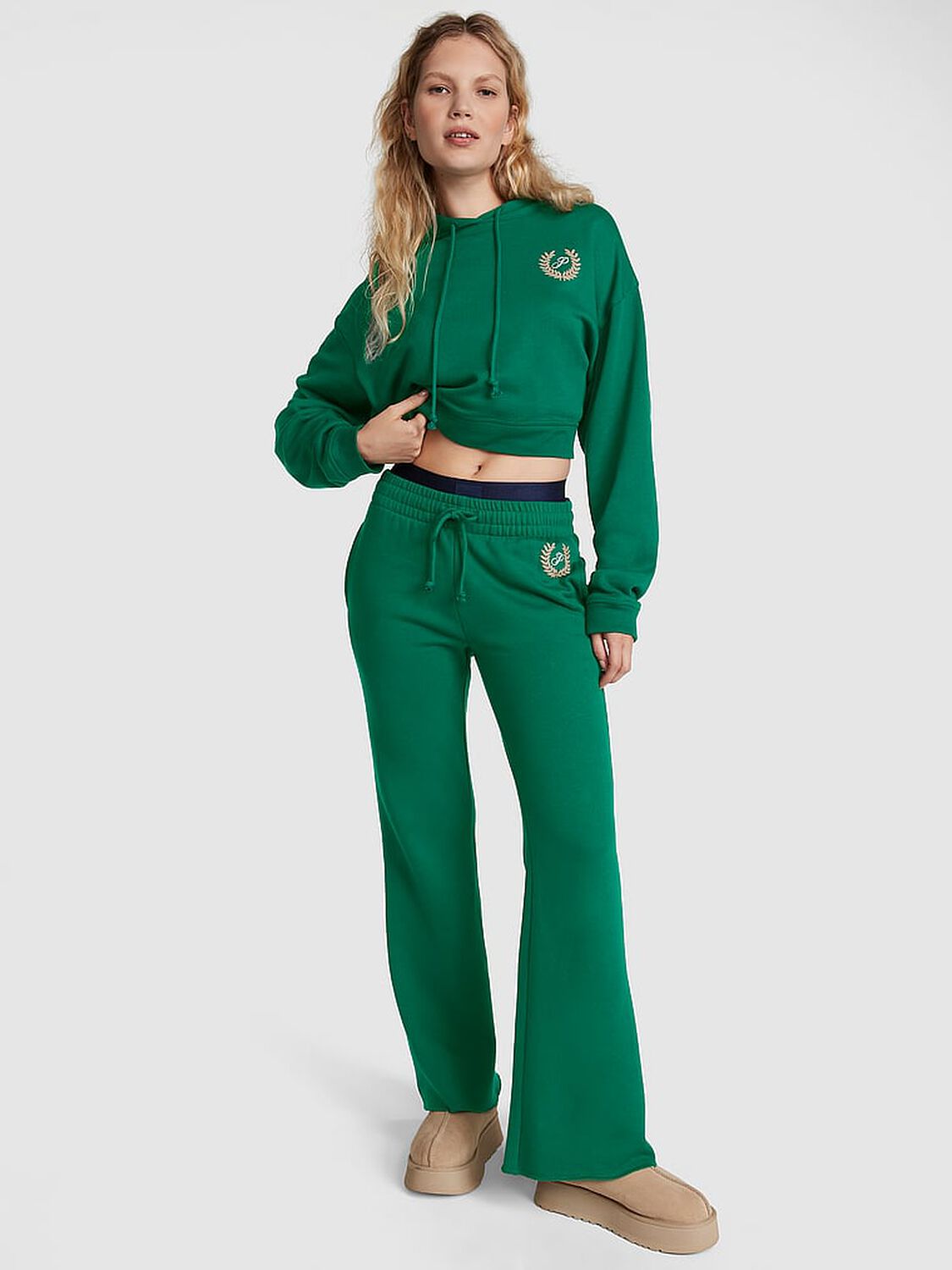 vs Pink Everyday Fleece High-Waist Flare Sweatpants 4 of 5 