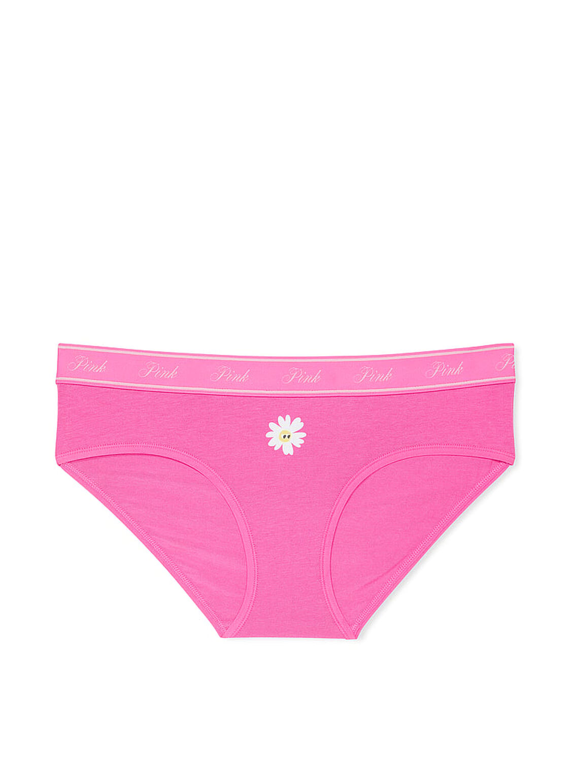 vs Pink Logo Cotton Hiphugger Panty Pink Gossip Daisy Graphic 3 of 3 