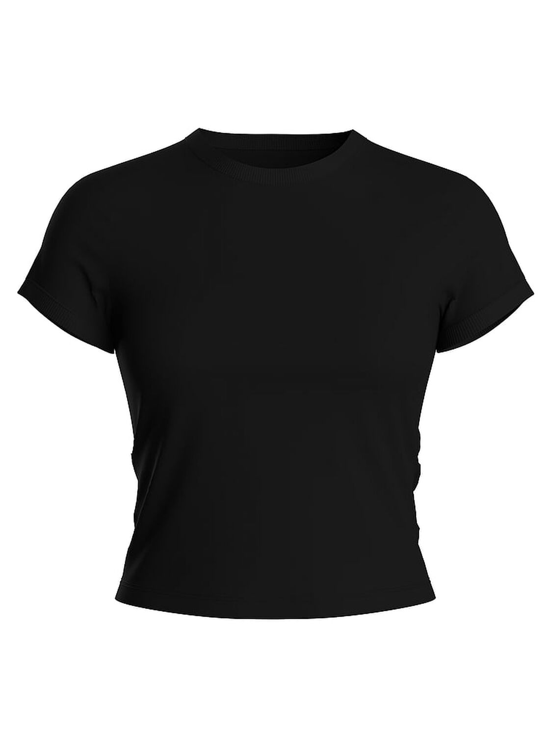 vs Pink Retro Cotton Tee Pure Black Pink Wash Band 1 of 3 