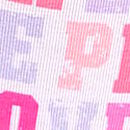 Cotton Cheeky Panty, White with Love Pink Print, swatch