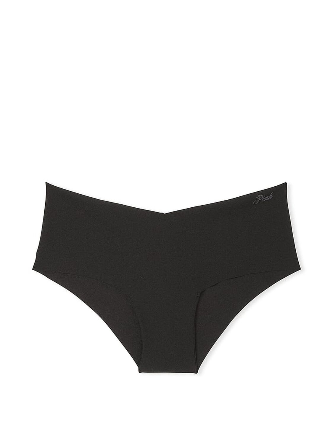 vs Pink No-Show Cheeky Panty Pure Black 3 of 3 