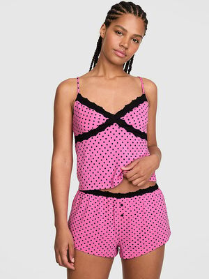 Modal Lace-Trim Micro Shorts