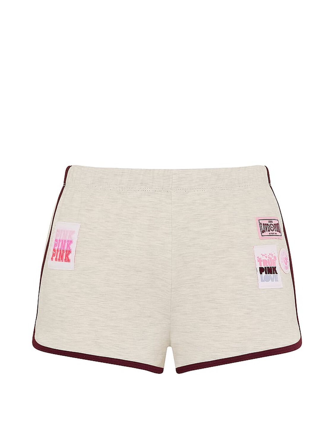 vs Pink Soft Modal Micro Shorts Snow Heather & Wild Rose 3 of 3 