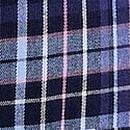 Flannel Hooded Long- Sleeve Top, Nior navy plaid, swatch