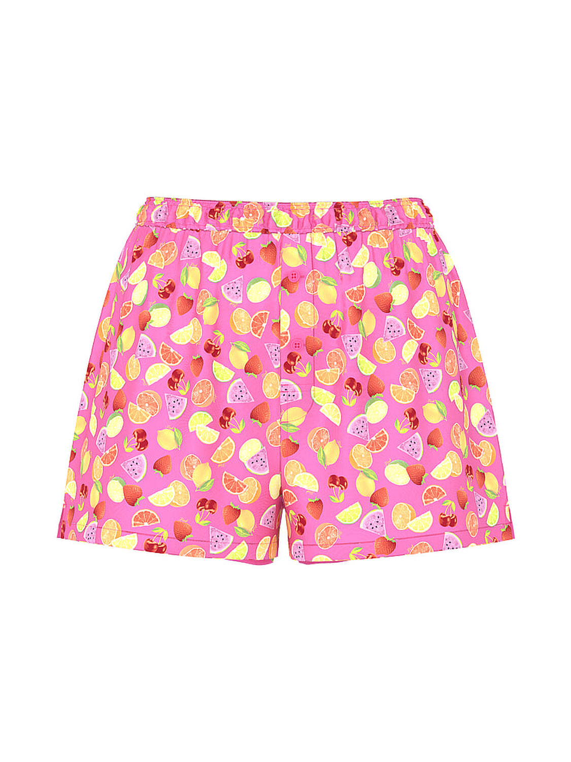vs Pink Silky Sleep Boxy Pajama Shorts Carmine Rose Fruit 3 of 3 