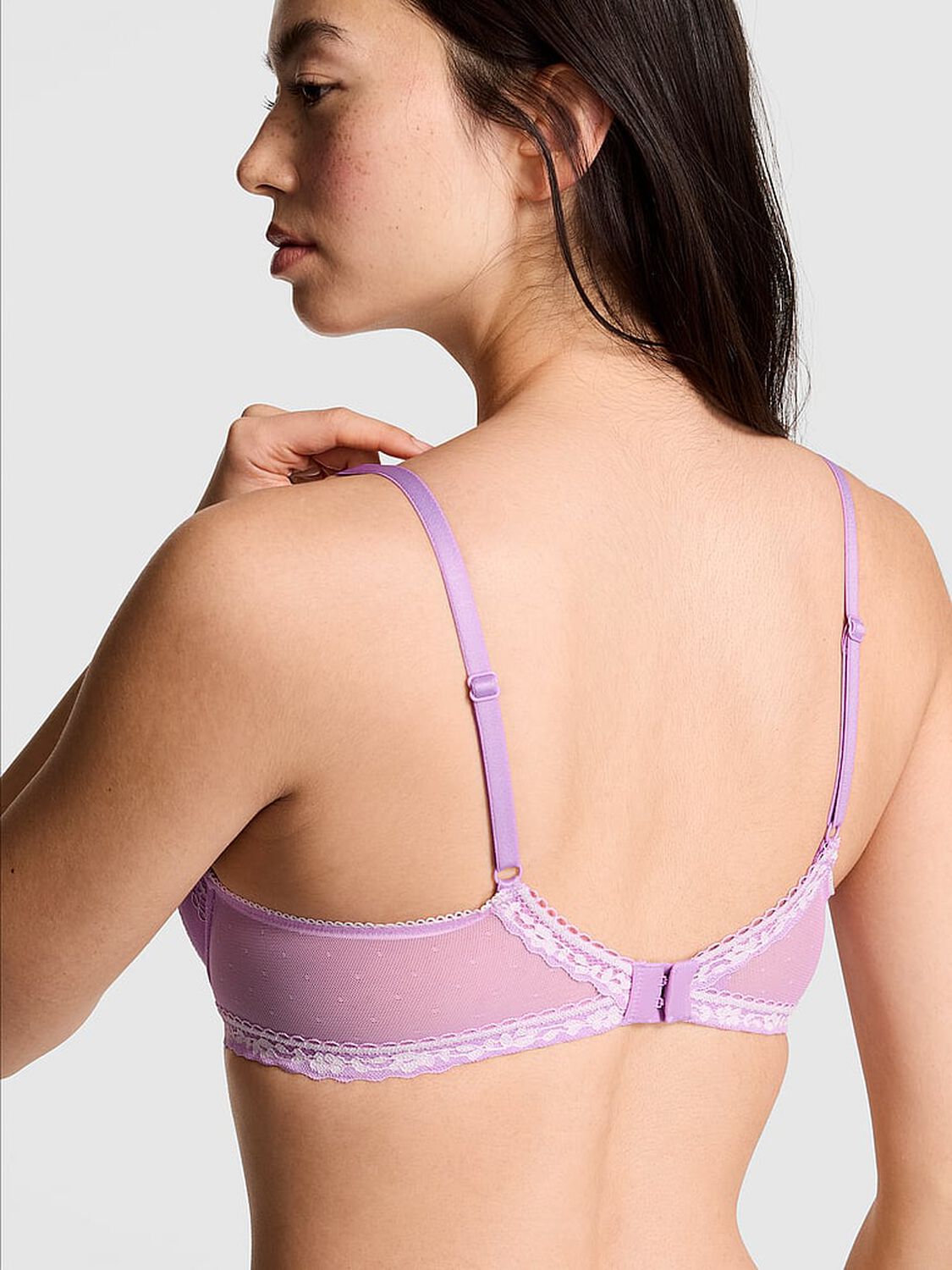 vs Pink Wink PINK Wink&trade; Push-Up Balconette Bra Light Lilac / Coconut White 2 of 3 