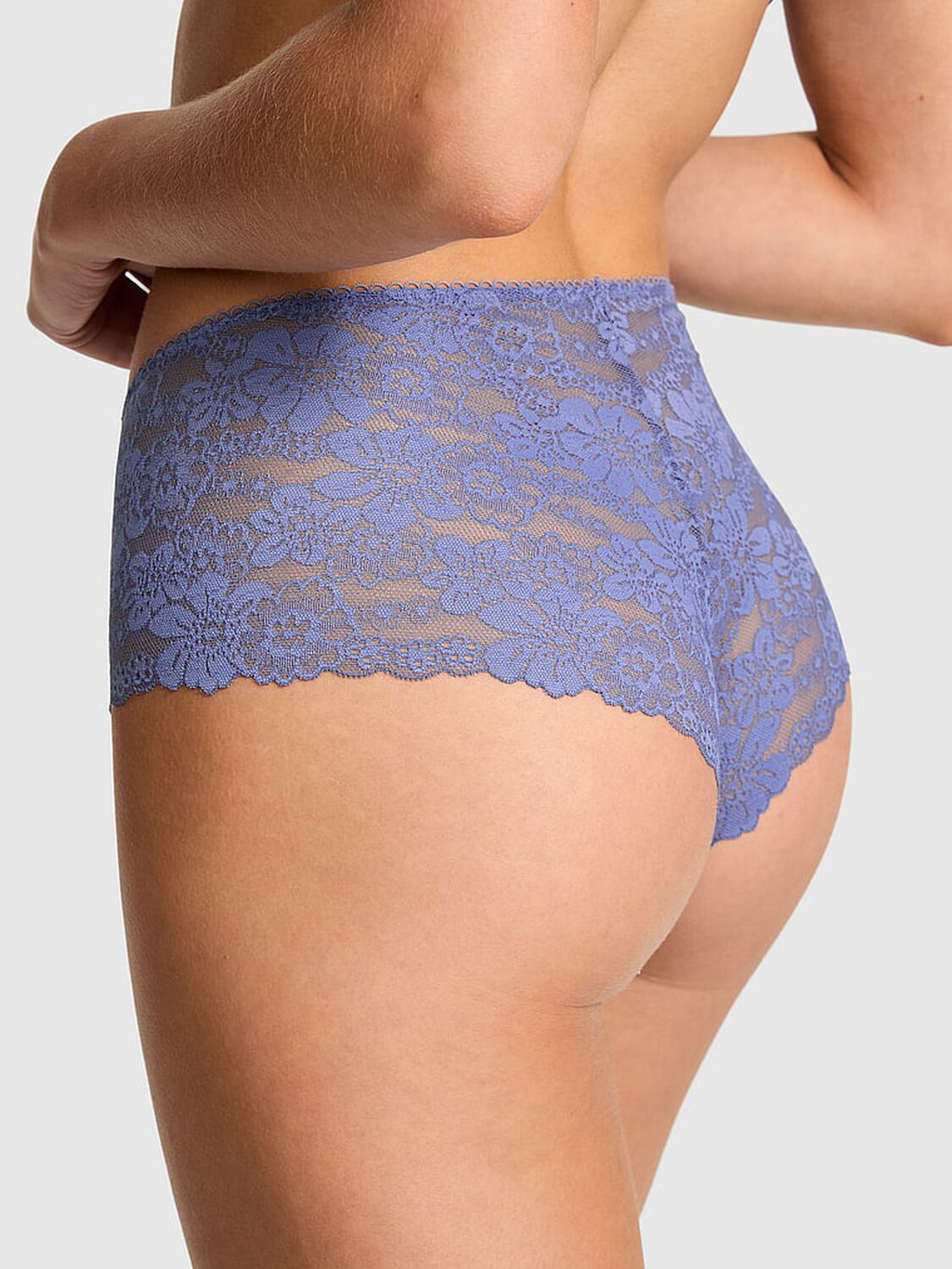 vs Pink No-Show Cheeky Panty Dusty Iris Dot & Dog 2 of 3 