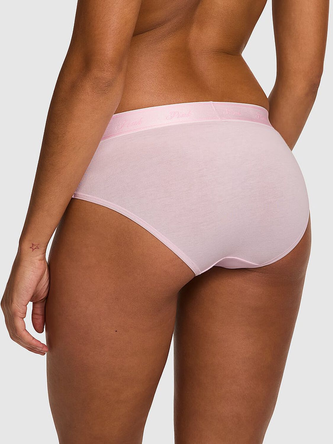 vs Pink Logo Cotton Hiphugger Panty Pink Tulip 2 of 3 