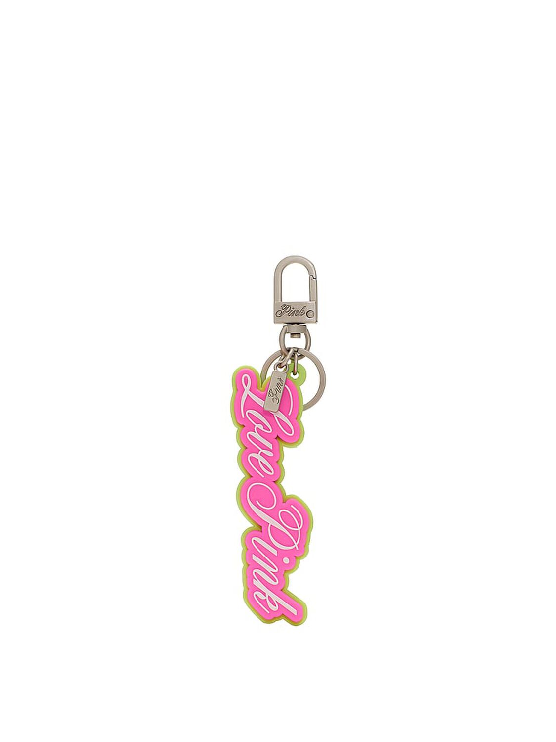 vs Pink Logo Keychain Charm Pink + Sour Apple 1 of 2 