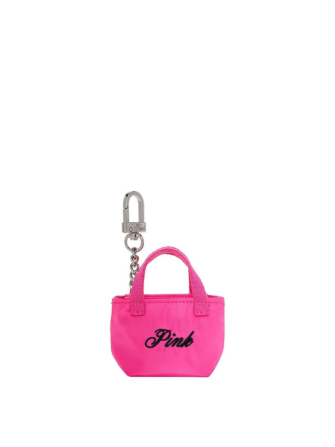 vs Pink Mini Tote Keychain Charm Pink Twirl Love Pink 1 of 2 